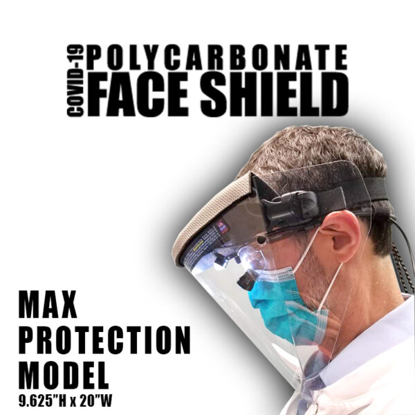 Max Protection Polycarbonate Face Shield
